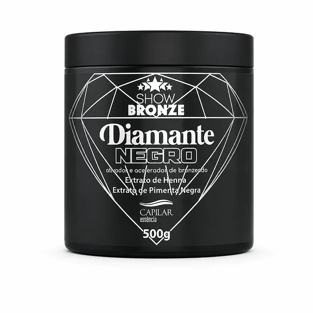 DIAMANTE NEGRO - ATIVADOR DE BRONZEADO 500g