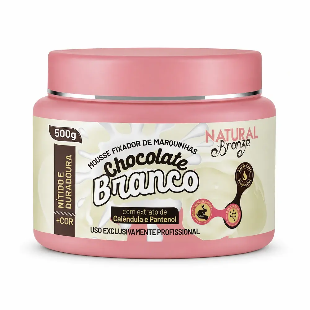 Mousse Fixador Chocolate Branco 500g