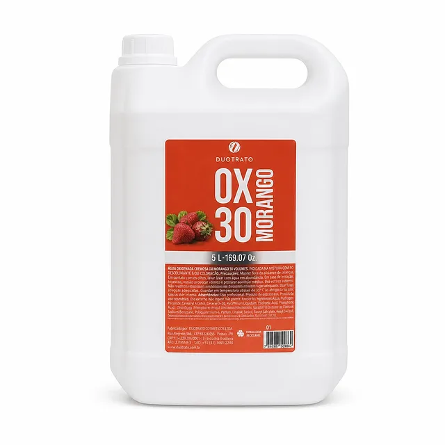 OX ÁGUA OXIGENADA MORANGO 30 VOL. 5L