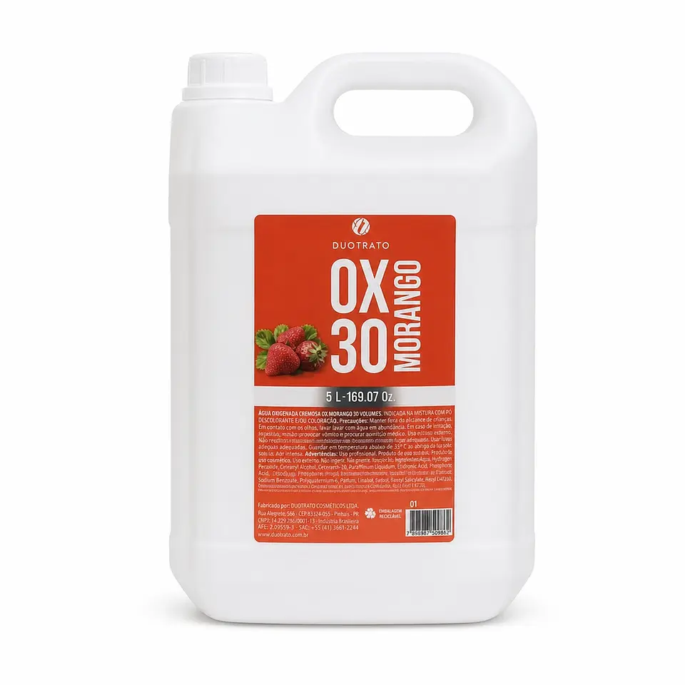 OX ÁGUA OXIGENADA MORANGO 30 VOL. 5L