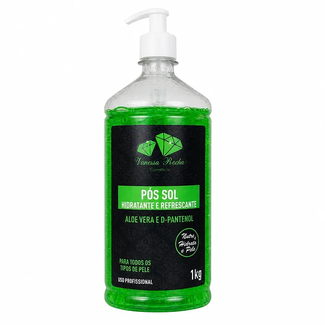 Pós Sol Hidratante e Refrescante Aloe Vera e D-Pantenol 1kg