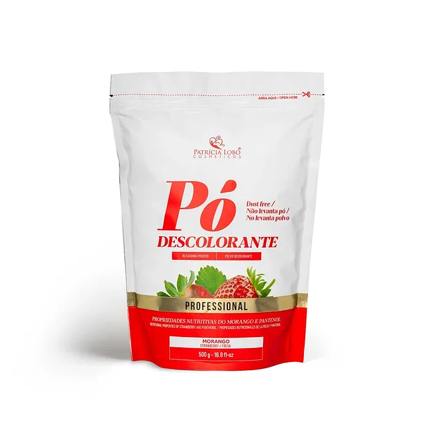 Pó Descolorante Morango 500g
