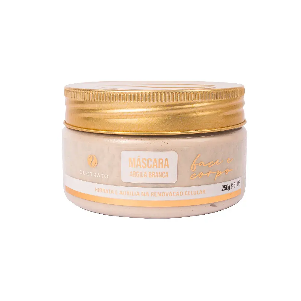MÁSCARA DE ARGILA CREME BRANCA 250g