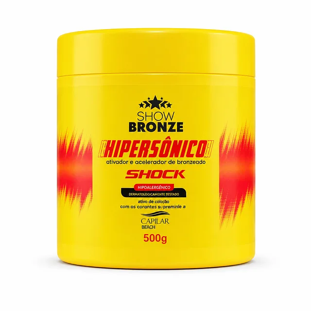 HIPERSÔNICO SHOCK - ATIVADOR DE BRONZEADO 500g