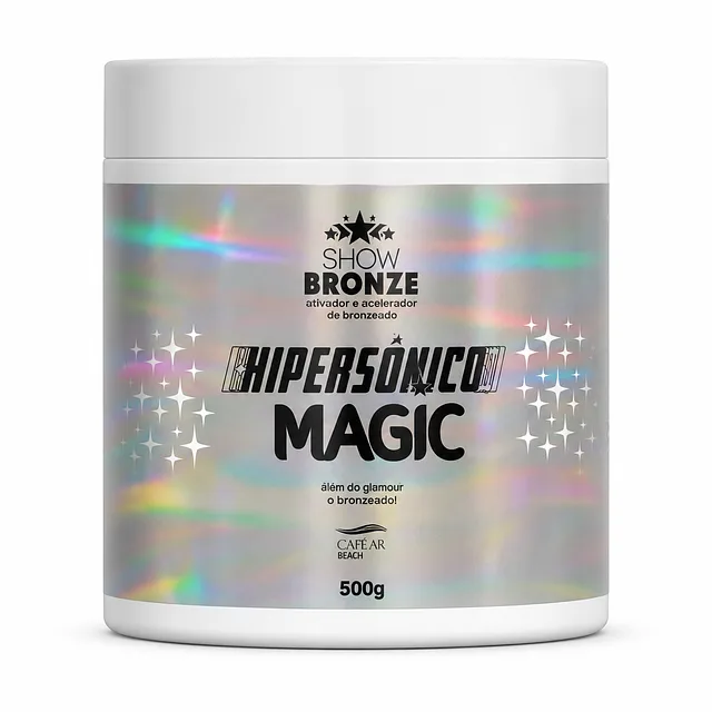 HIPERSÔNICO MAGIC ACELERADOR DE BRONZEADO SHOW BRONZE 500g