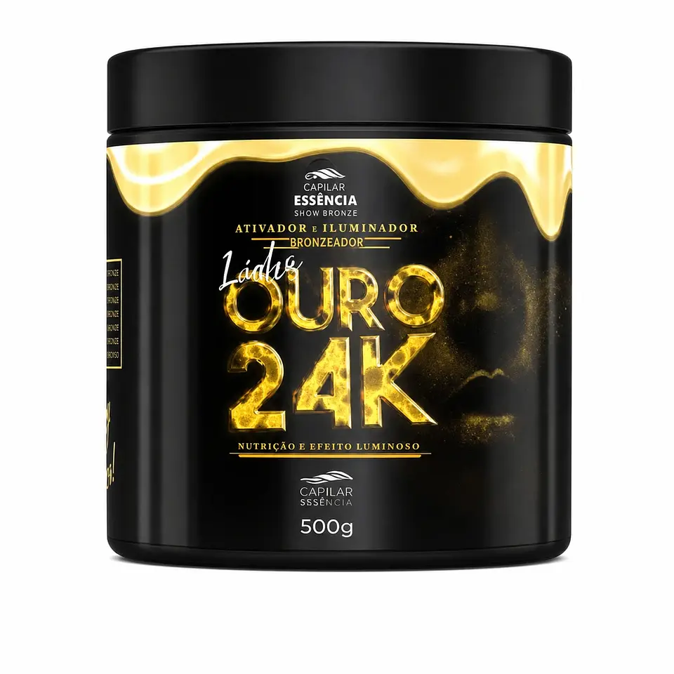 ATIVADOR ILUMINADOR DE BRONZEADO OURO 24K - 500g