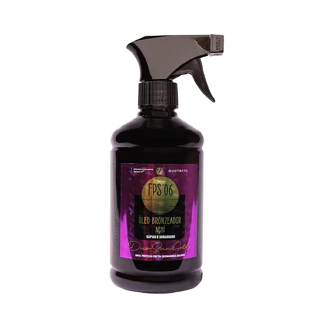 ÓLEO BRONZEADOR AÇAÍ FPS 6 500ml