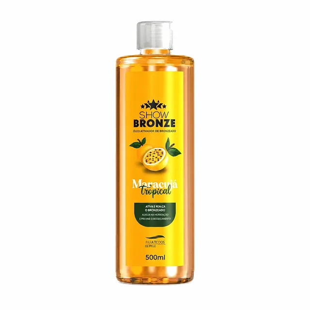MARACUJÁ TROPICANAL - ÓLEO ATIVADOR DE BRONZEADO 500 ml