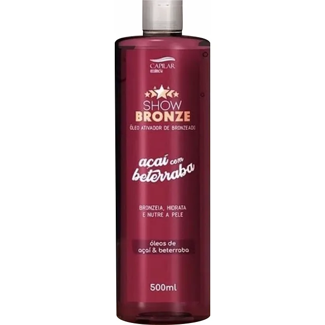 AÇAÍ E BETERRABA- ÓLEO ATIVADOR DE BRONZEADO 500ml