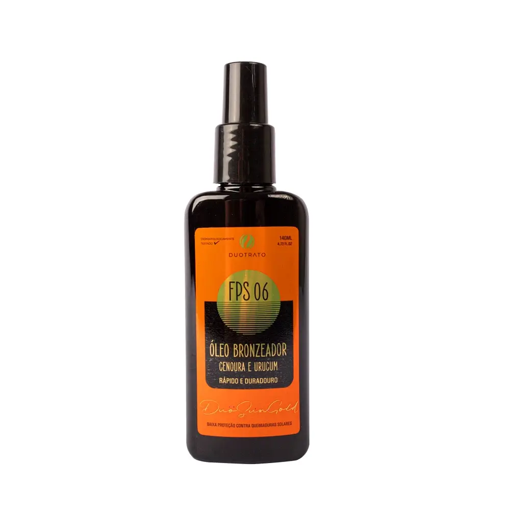 ÓLEO BRONZEADOR DUO SUN GOLD FPS 6 140ml