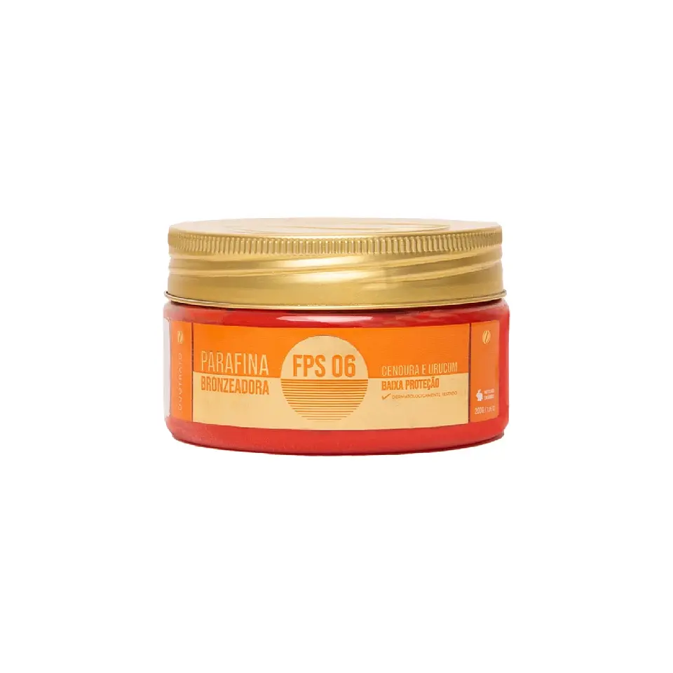 PARAFINA BRONZEADORA FPS 06 CENOURA E URUCUM 200g