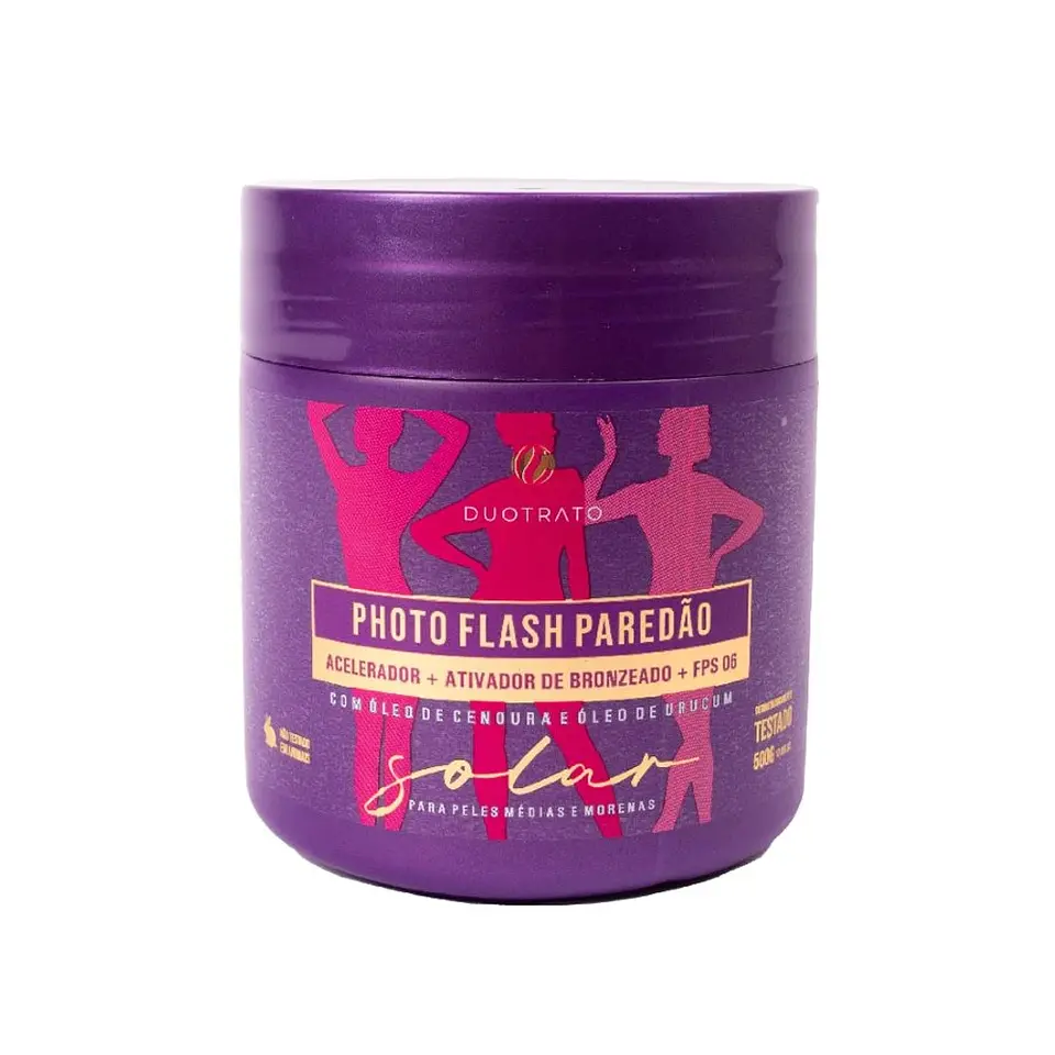 PHOTO FLASH PAREDÃO ATIVADOR E ACELERADOR DE BRONZEADO 500g