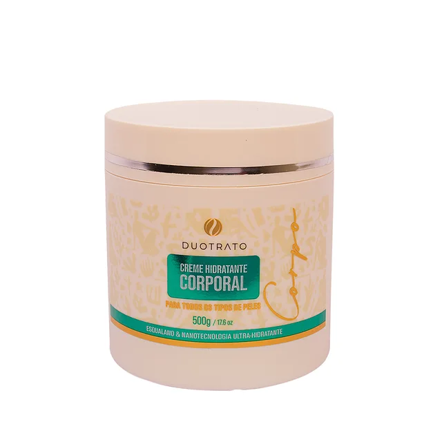 CREME HIDRATANTE CORPORAL COM ESQUALANO E NANOTECNOLOGIA 500g