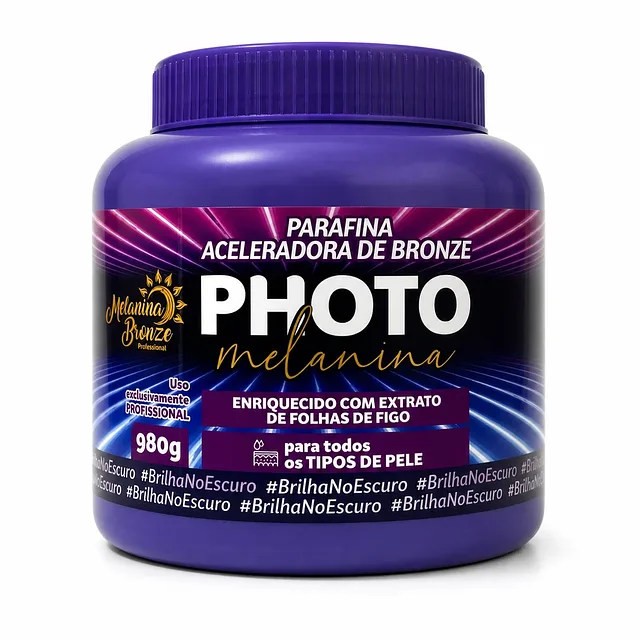 Parafina Aceleradora de Bronze Photo Melanina 980g