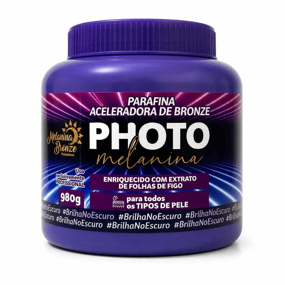 Parafina Aceleradora de Bronze Photo Melanina 980g