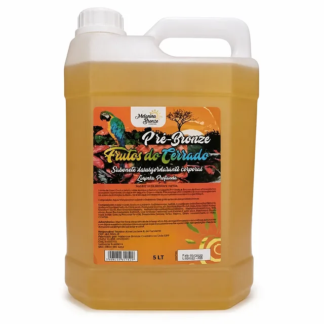 Sabonete Desengordurante Corporal Pré-Bronze Frutas do Cerrado 5L