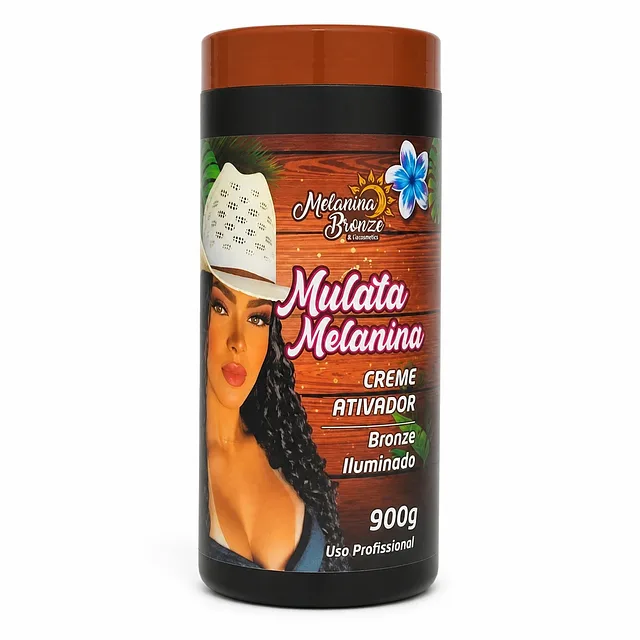 Creme Ativador Mulata Melanina Bronze Iluminado 900g