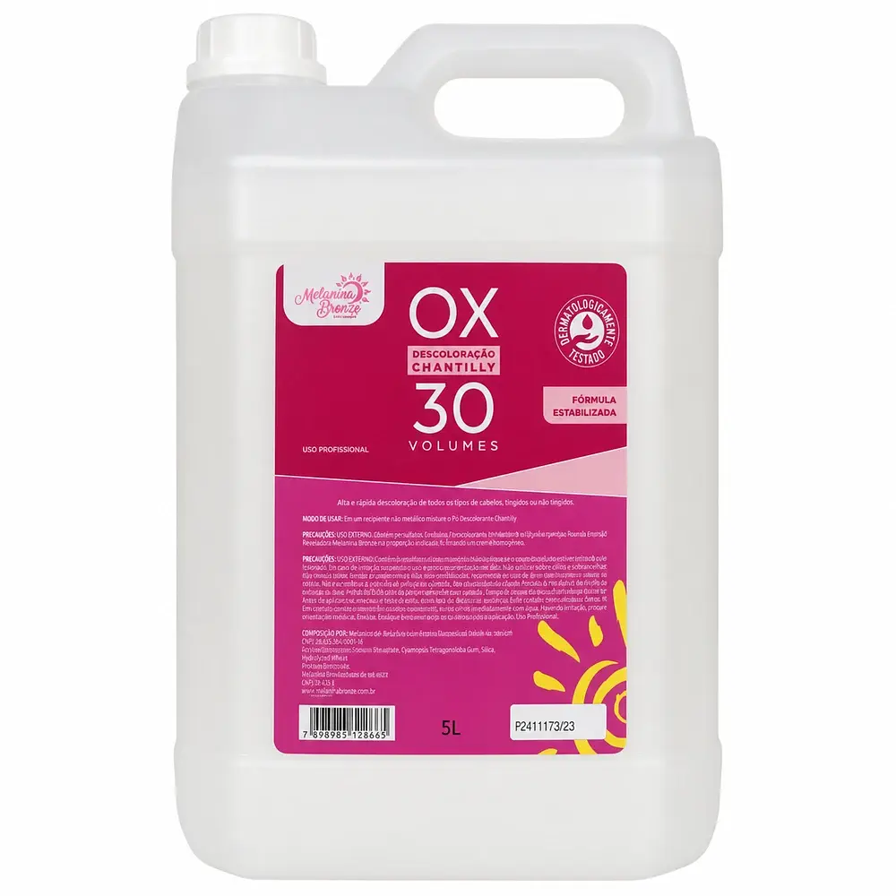 Água Oxigenada Chantilly 30 Volumes 5L