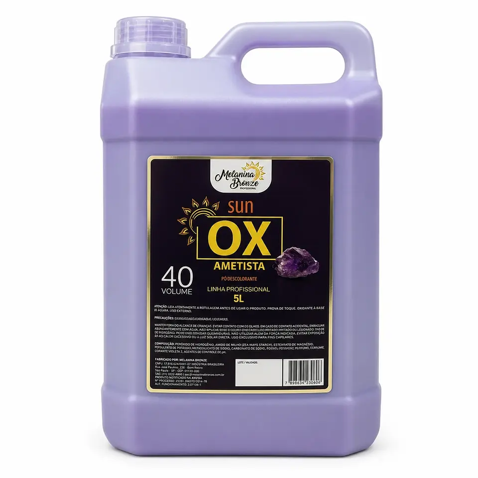 Água Oxigenada Ametista 40 Volumes 5L